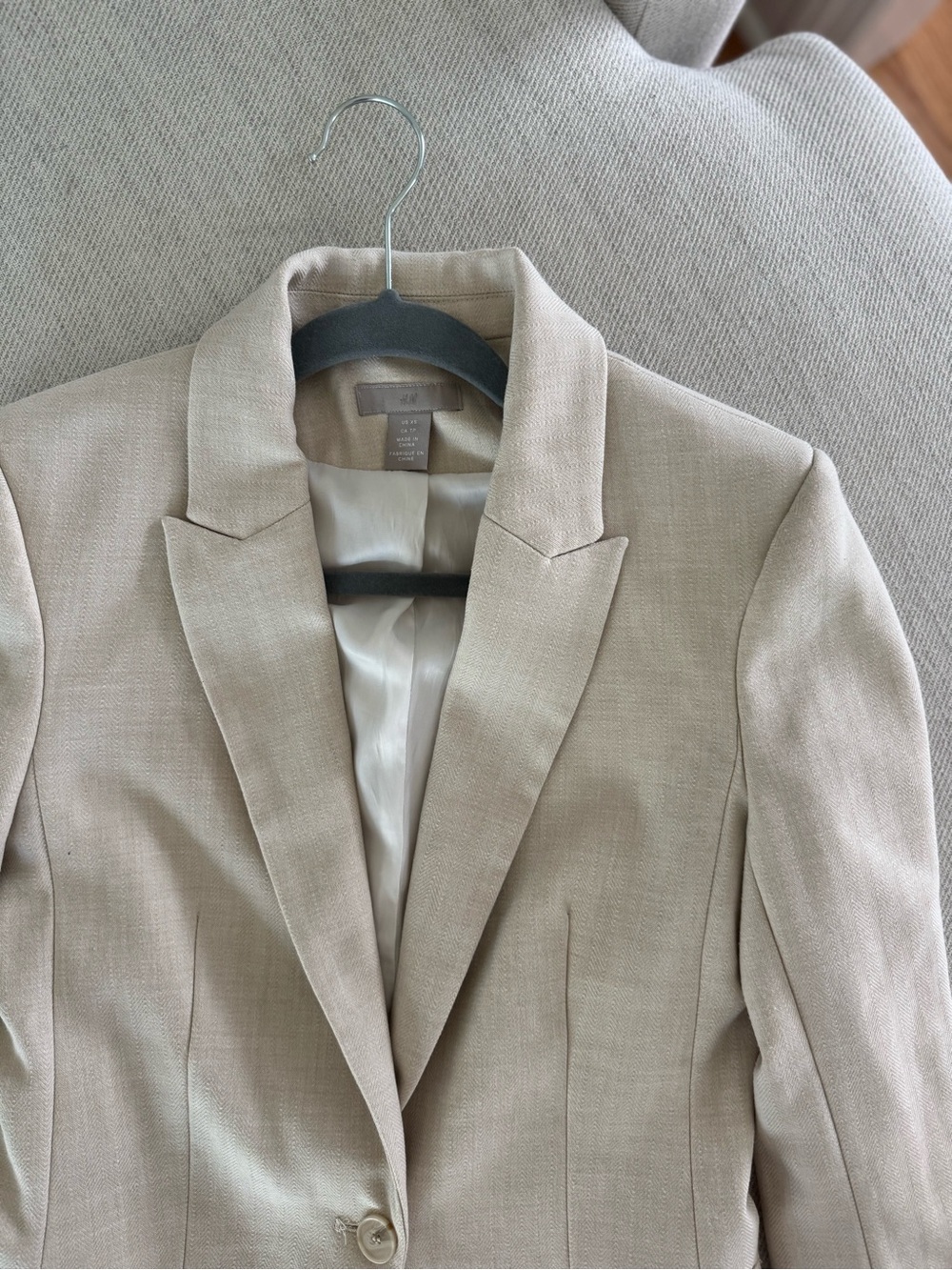 H&M Beige Single-Button Blazer - Picture 6 of 9
